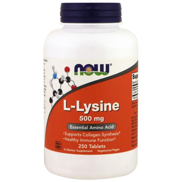 NOW Foods L-Lysine 500mg 250 tabs