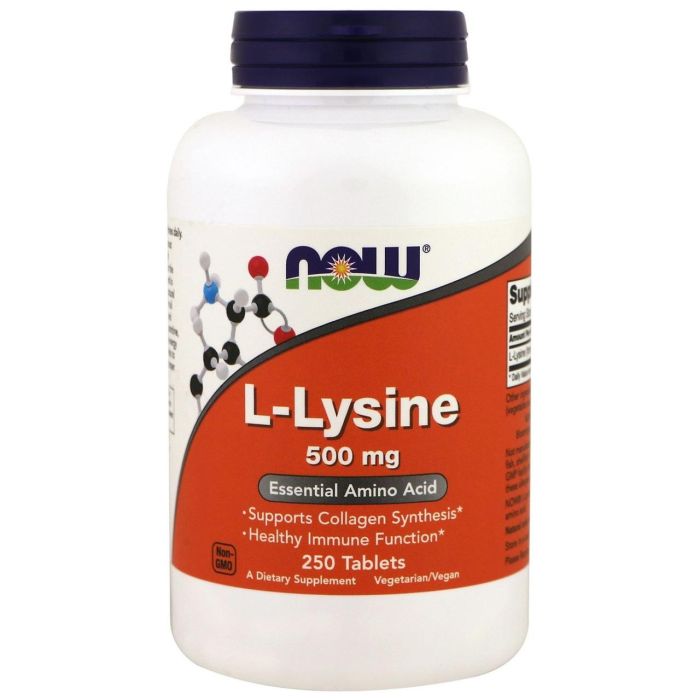 NOW Foods L-Lysine 500mg 250 tabs