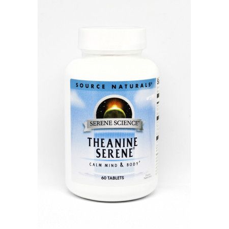 Аминокислоты Source Naturals Serene Science L-Theanine Serene (60 таблеток)