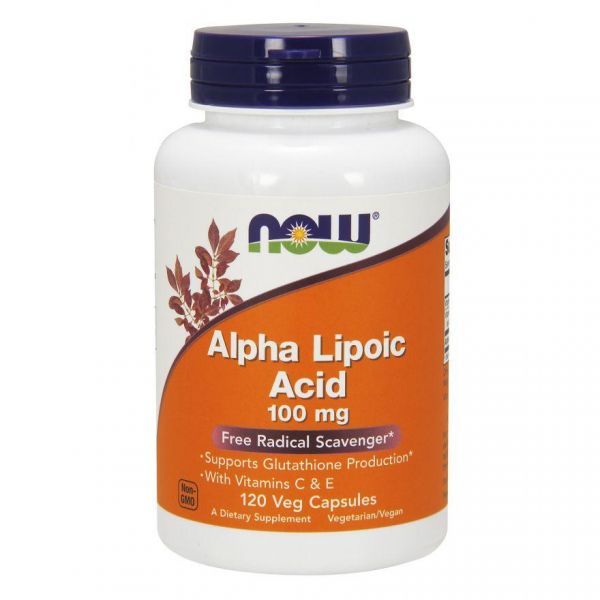Альфа-липоевая кислота  Now Foods Alpha Lipoic Acid 100 мг (120 капсул)