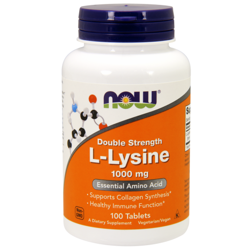 Аминокислоты NOW L-Lysine 1000 мг (100 таб)