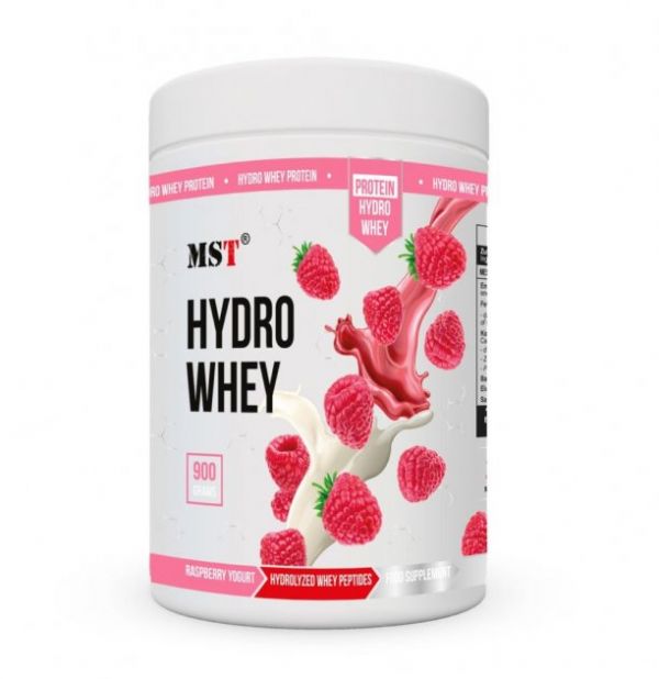 MST® HYDRO Whey Raspbery yogurt | Гідролізований протеїн Малиновий йогурт 900 грамів