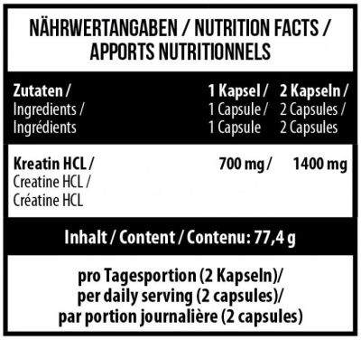 Креатин гідрохлорид MST Nutrition Creatine HCL 90 капсул