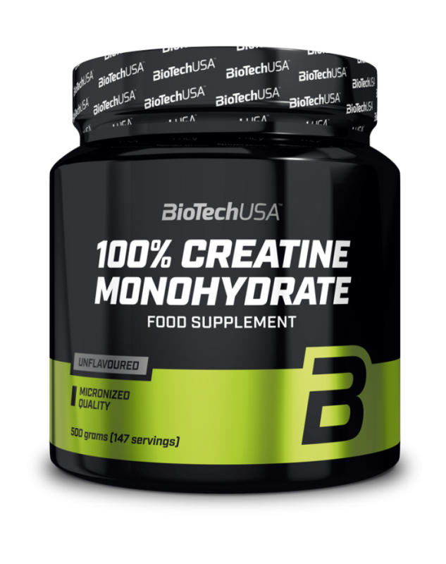 Креатин BioTech USA 100% 500g Creatine Monohydrate банка оригінал