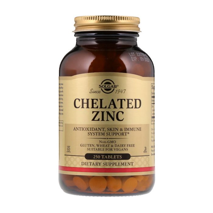 Solgar	Chelated Zinc	250 tab