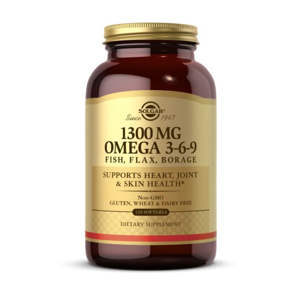 Solgar	Omega 3-6-9 1300 mg	120 softgels
