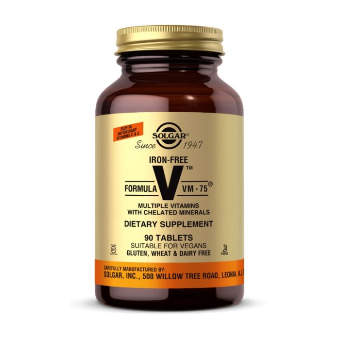 Solgar	Formula V VM - 75 Iron-Free	90 tab