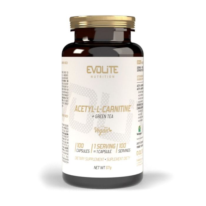 Evolite Nutrition	Acetyl L-Carnitine + Green Tea	100 veg caps