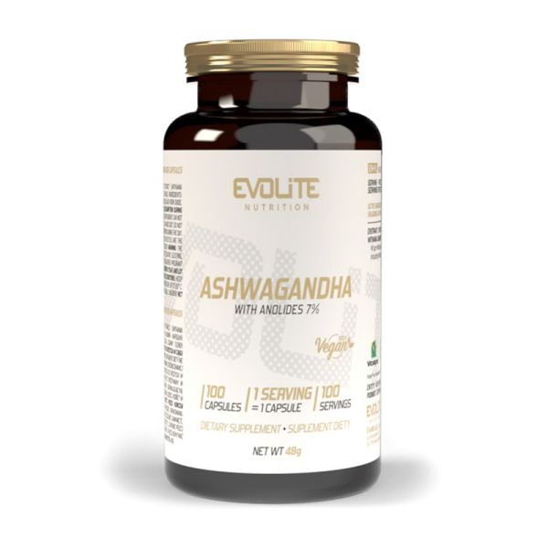 Evolite Nutrition	Ashwagandha 375 mg	100 veg caps