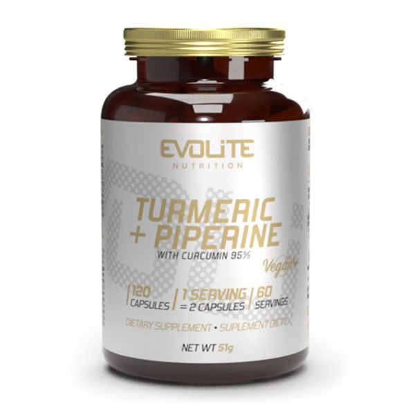 Evolite Nutrition	Turmeric + Piperine	120 veg caps