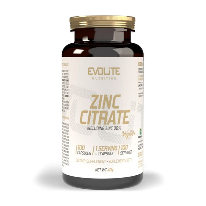 Evolite Nutrition	Zinc Citrate	100 veg caps