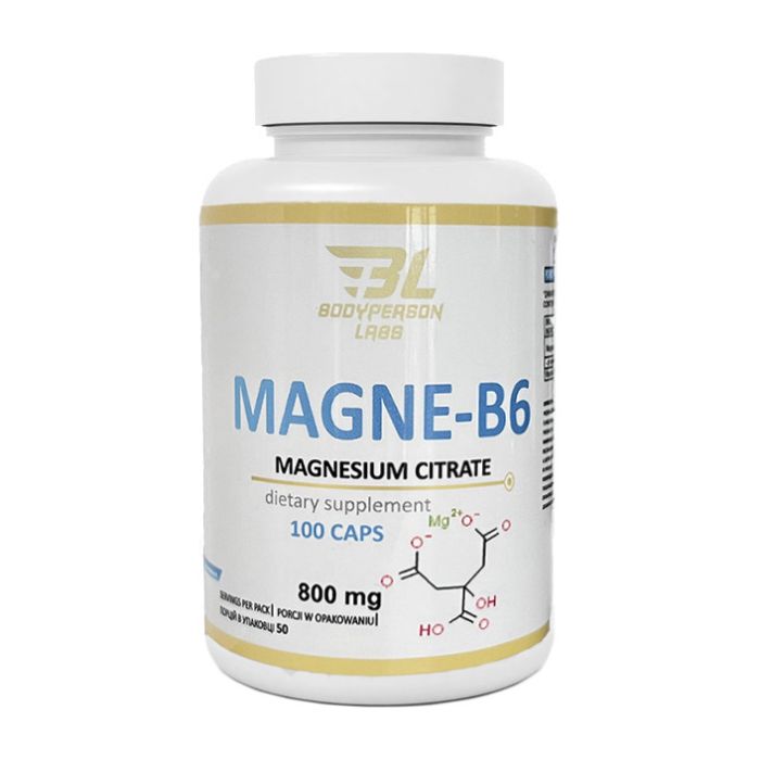 Вітаміни та мінерали	Bodyperson Labs	Magne-B6	100 caps