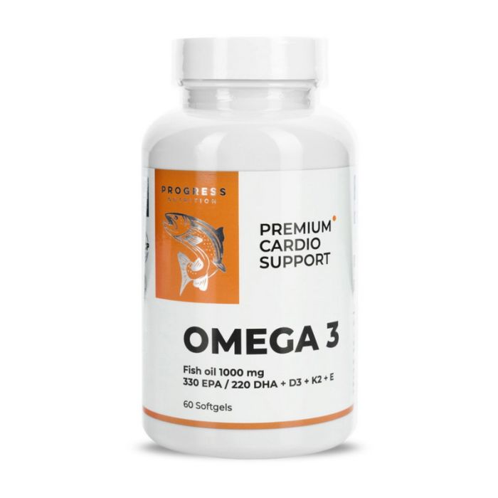 Progress Nutrition	Omega 3 Premium Cardio Support	60 softgels