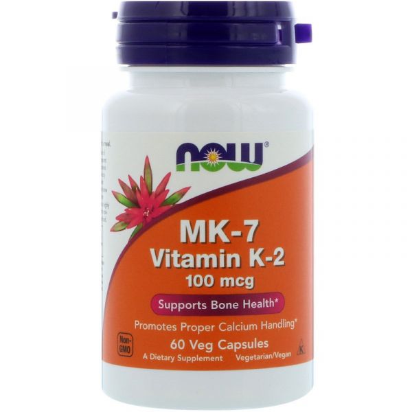 NOW Foods MK-7 Vitamin K-2 100mcg 60 caps