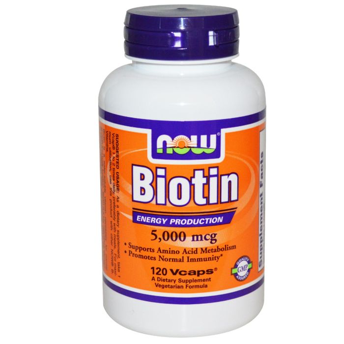 NOW Foods Biotin 5000mсg 120 caps