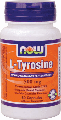NOW Foods L-Tyrosine 500 mg 60 caps
