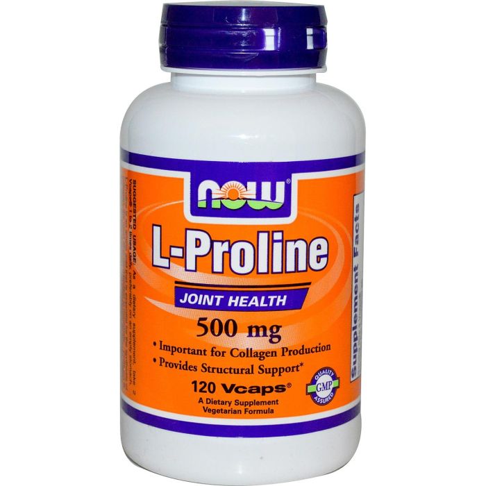 NOW Foods L-Proline 500mg 120 caps