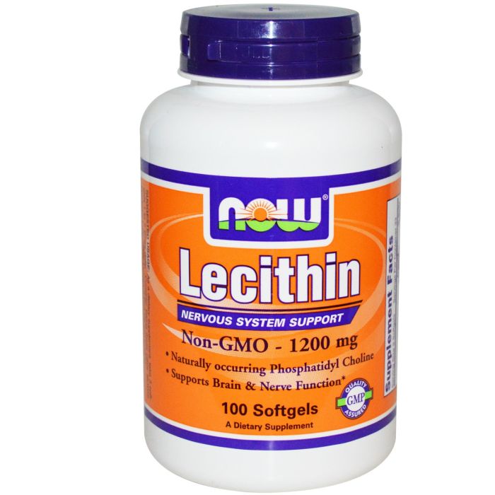 NOW Foods Lecithin 1200 mg 100 caps