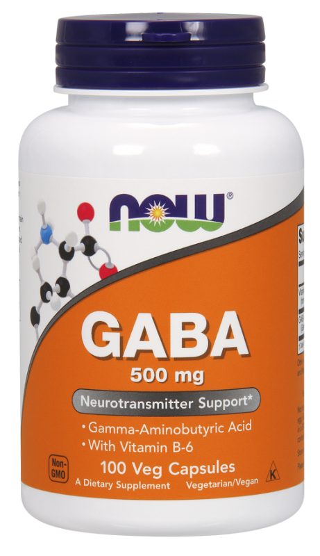 Активный стимулятор гормона роста NOW GABA 500 мг (100 капс)