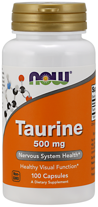 Аминокислоты NOW Taurine 500 мг (100 капс)
