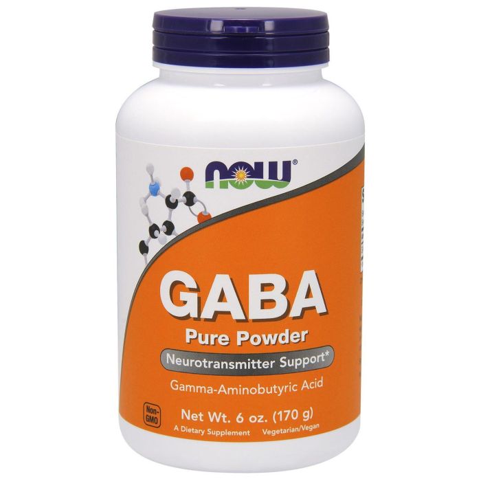 Активный стимулятор гормона роста NOW Foods GABA Powder (170 г)