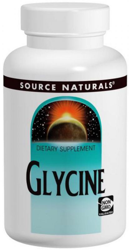 Аминокислоты Source Naturals Glycine 500 мг (100 капсул)