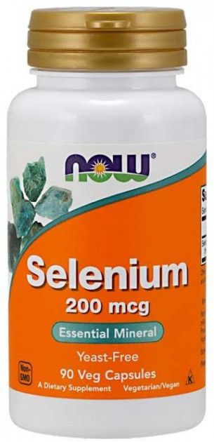 NOW Foods Selenium 200mcg 90 капс