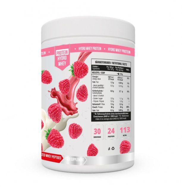 MST® HYDRO Whey Raspbery yogurt | Гідролізований протеїн Малиновий йогурт 900 грамів