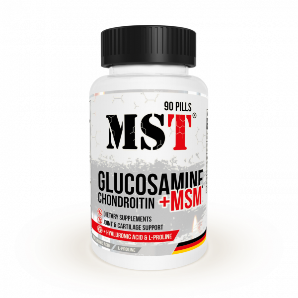 MST Nutrition Glucosamine - Chondroitin - MSM - Hyaluronic Acid - L - Proline 90 таб