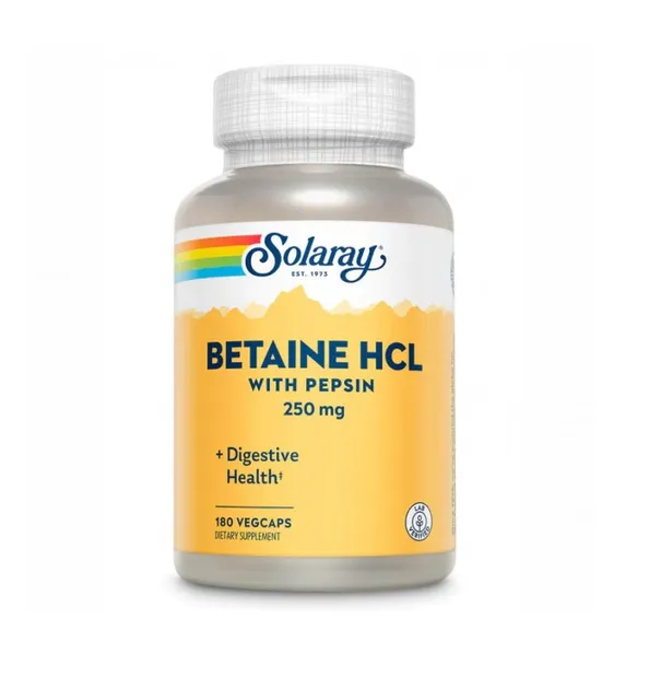 Solaray Betaine HCl 250mg - 180 vcaps