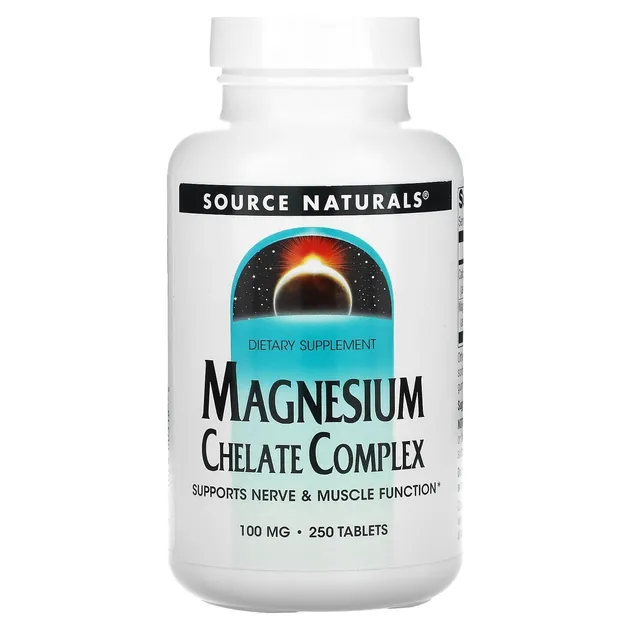 Source Naturals Magnesium Chelate Complex 100mg