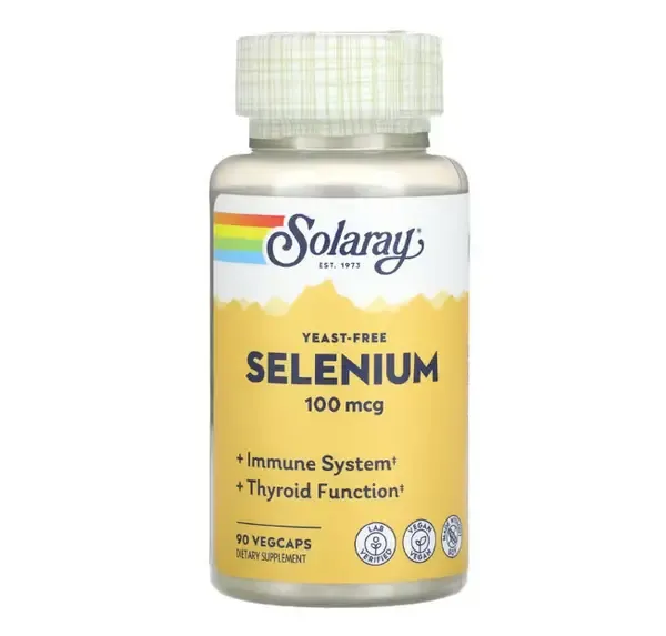 Solaray Selenium Yeast Free 100mcg - 90 vcaps