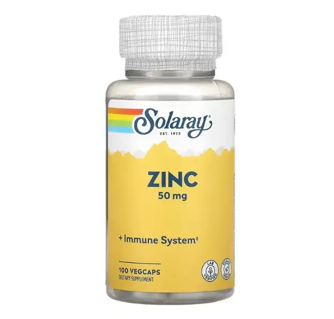 Solaray Zinc 50mg - 100 vcaps