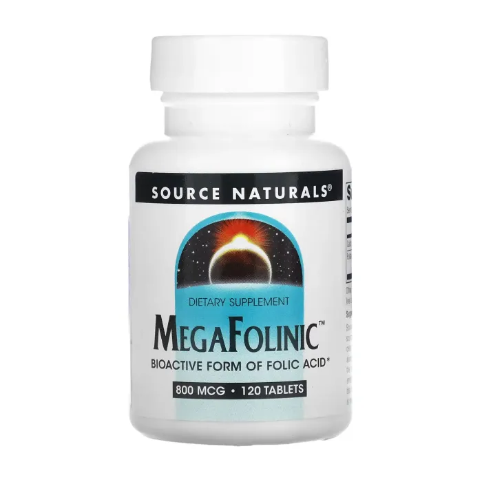 Source Naturals MegaFolinic™ 800mcg - 120 tabs