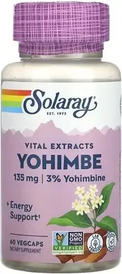 Solaray Guaranteed Potency Yohimbe Bark Extract - 60 caps