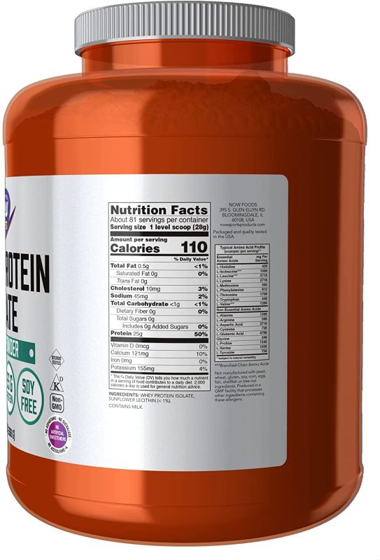 Ізолят, Whey Protein Isolate, Now Foods.unflavored
