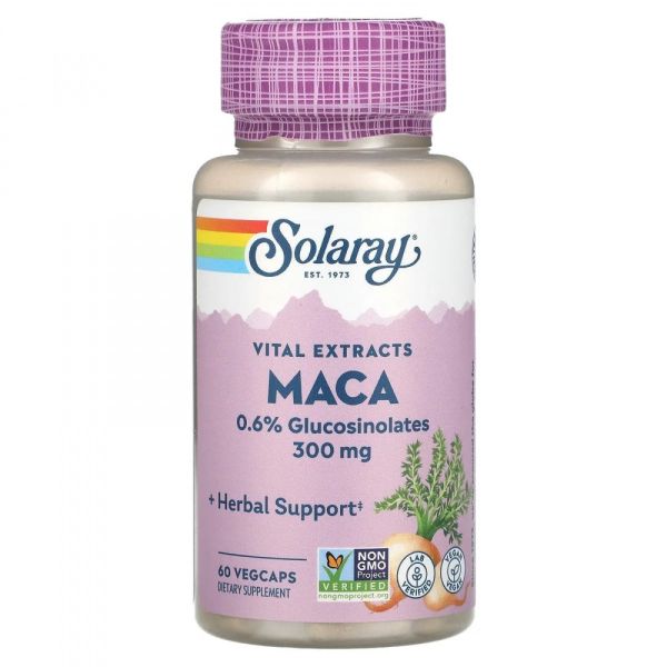 Solaray Maca Root Extract 300mg - 60 vcaps