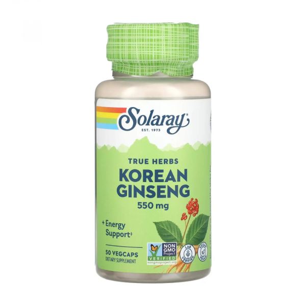 Solaray Korean Ginseng Root 550mg - 50 vcaps