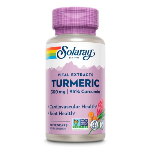 Solaray Turmeric Root Extract 300m - 60 vcaps