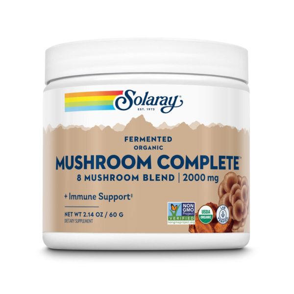 Solaray Organic Fermented Mushroom Complete 2000mg - 60g
