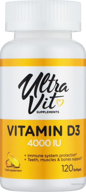 VP Lab Vitamin D3 4000IU - 120 softgels
